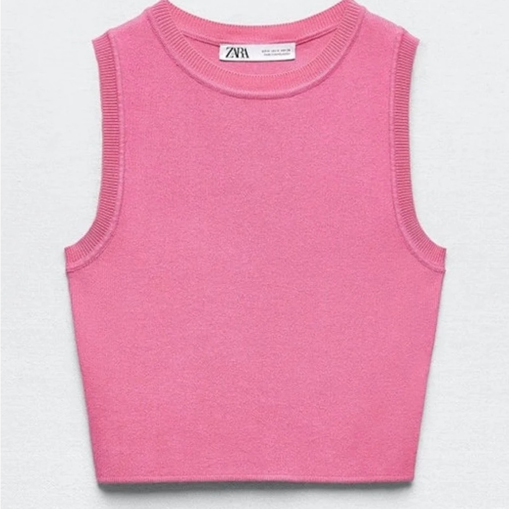 Zara Ribbed Knit Crop Top